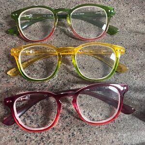 Colorful Round Glasses Set